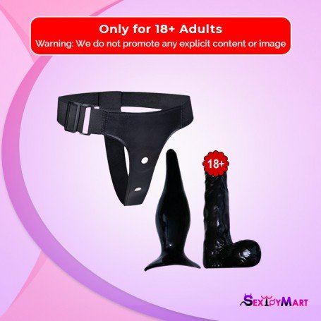 Strap-on Dildo With Anal Butt Plug SO-023