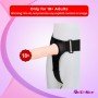LeLuv 8 Male Hollow Vibrating Strap On SO-016
