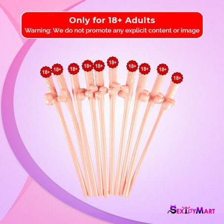 Pack of Ten Willy Straws  Blow me KP-001