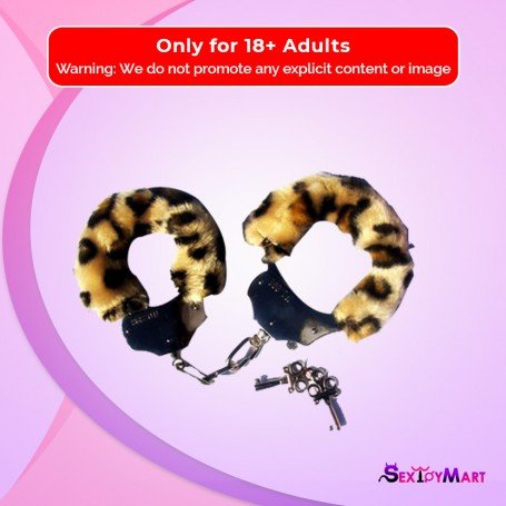 Fetish Fantasy Furry Cuffs in Leopard BDSM-005