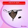Leopard Grain Underwear Remote control vibrating t-back VP-002
