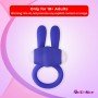 Kingfansion Mini Vibrating Rabbit Cock Ring (Blue) CR-017