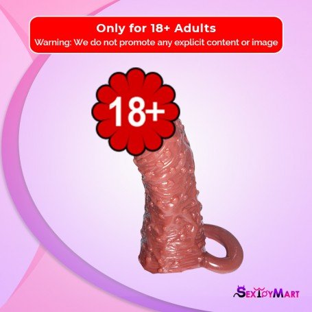 Solid Head Reusable Penis Extension Sleeve chocolate PES-026