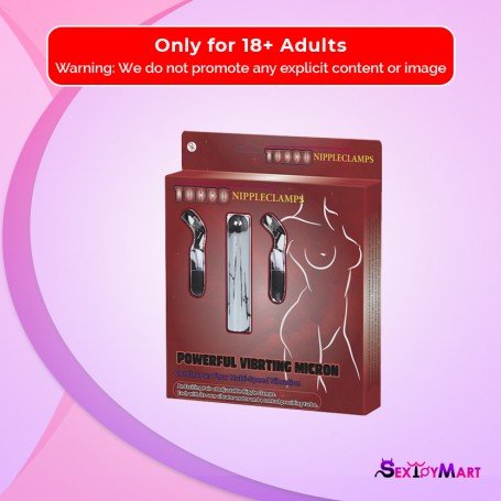 Fun Vibrator and Nipple Clamp Fiery Combo FV-018